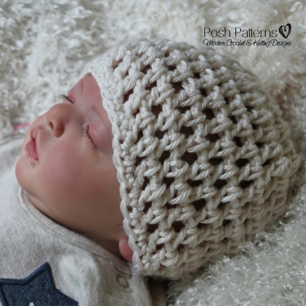 crochet mesh hat pattern