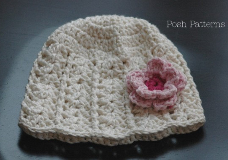 lacy crochet hat pattern free