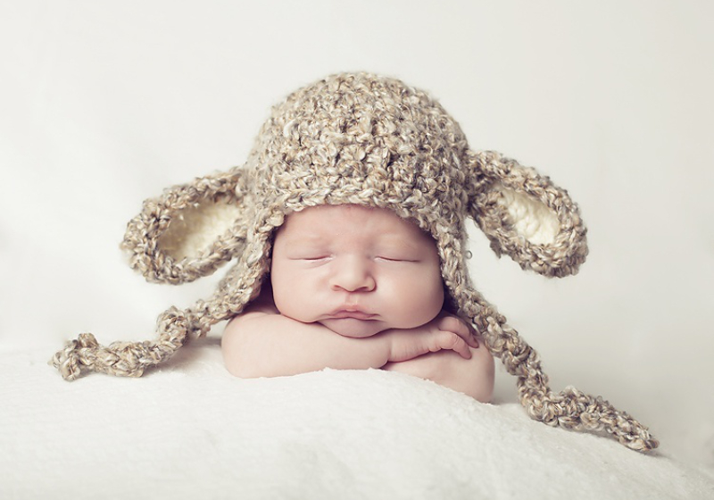 Crochet lamb hat online