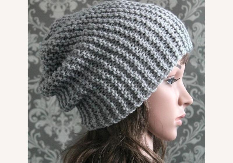 Easy Two Needle Hat Knitting Pattern